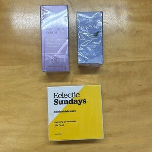 3 pack!  Anai rui Bakuchios serum, Meidian Eggplant Mask Stick, Eclectic Sundays